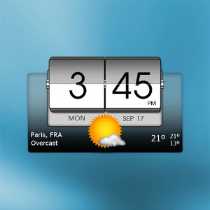 3D Flip Clock & Weather logo