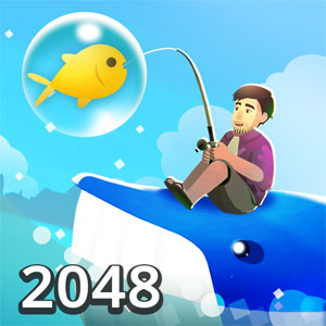 A 2048 Fishing logo
