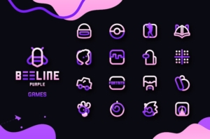 BeeLine-Purple-Iconpack 1