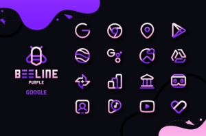BeeLine-Purple-Iconpack 3