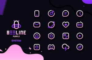BeeLine-Purple-Iconpack 4