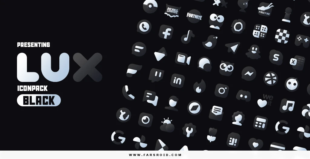 Black Icon Pack : LuX