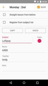 Classnote-Simple-Timetable 2
