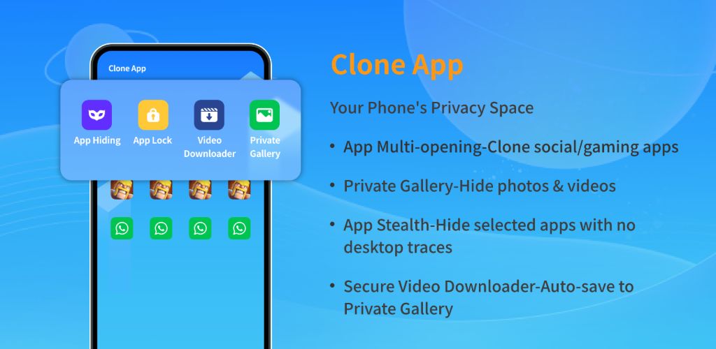 Clone App-Parallel Dual Space Clone App-Parallel Dual Space