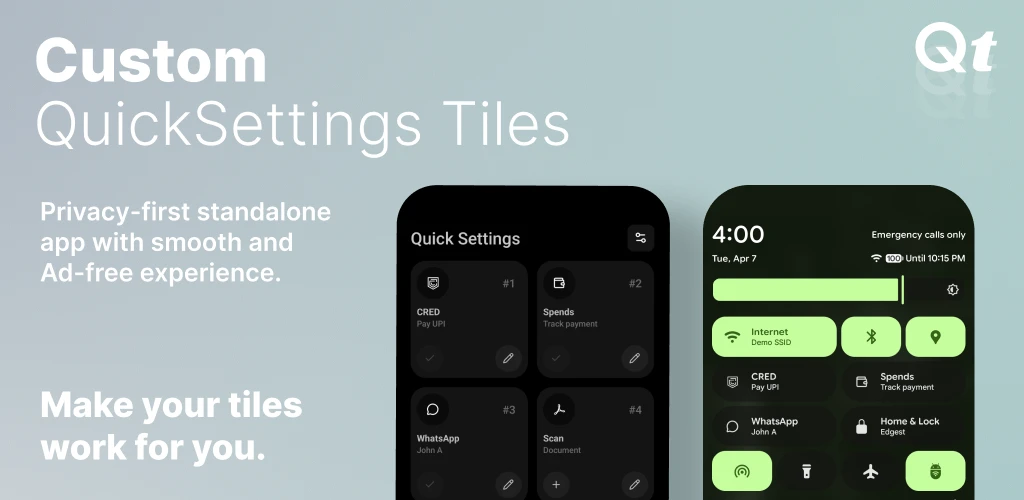 Custom Quick Settings Tiles Custom Quick Settings Tiles