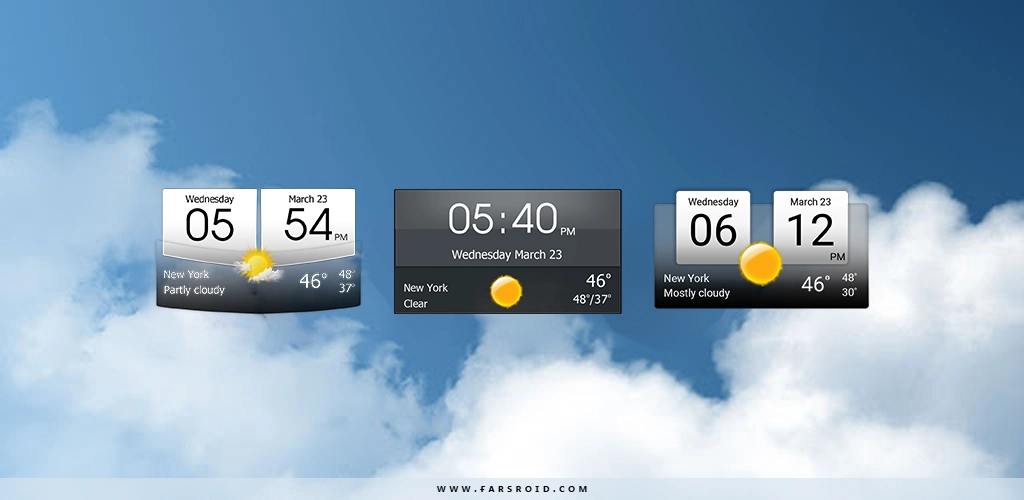 Digital clock & weather Premium