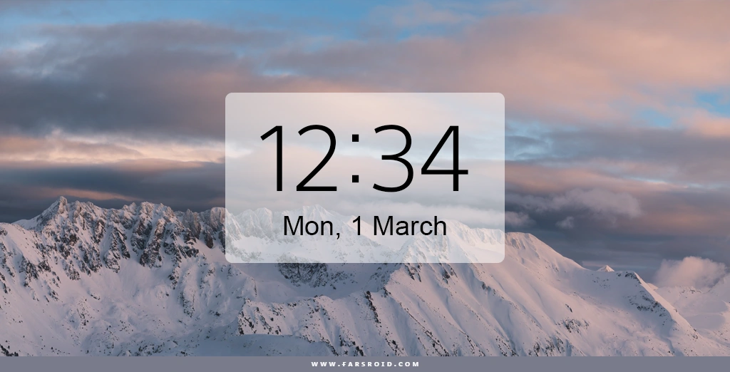 Digital Clock and Weather Widget