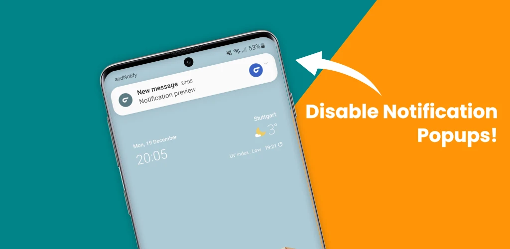 Disable Notification Popups Disable Notification Popups