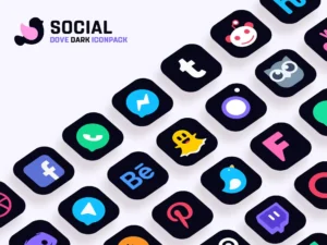 Dove-Dark-Icon-Pack 2