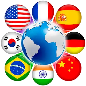 Multi language Translator Text logo