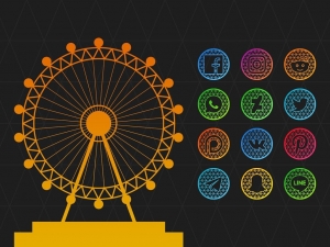 Pixel-Net-Neon-Icon-Pack 2