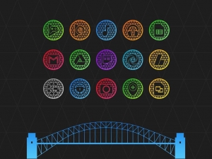Pixel-Net-Neon-Icon-Pack 1