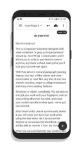 Pure-Writer-Never-Lose-Content-Editor 4