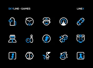 SkyLine-Icon-Pack-LineX-Blue-Edition 5
