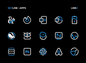 SkyLine-Icon-Pack-LineX-Blue-Edition 6