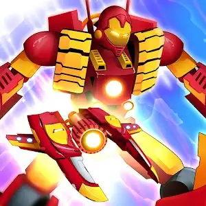 Thunder Fighter Superhero logo