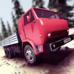 Truck Driver crazy road  logo