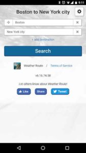 Weather-Route 7