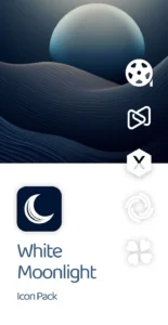 White-Moonlight-Icon-Pack 1